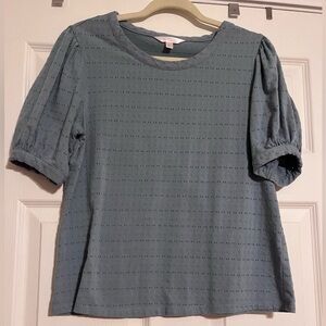 Dusty blue top, Lauren Conrad, size medium